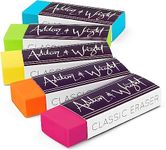 Ashton and Wright - Classic Eraser - Latex Free Plastic Rubber - Pack of 5 Tropical Neon