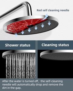Hibbent 10-Inch Rainfall Shower Head – Chrome Finish