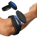 CAMBIVO 2 Pack Tennis Elbow Brace for Men & Women, Tennis & Golfer's Elbow, Adjustable Elbow Strap with Compression Pad (Upgradedblack)