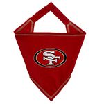 Pets First NFL SAN Francisco 49ERS TIE Bandana, Large/X-Large. Dog Bandana Scarf Bib for Pet Cat Dog. The Ultimate Game-Day, Party Bandana (SAN-3550-L-XL)