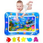 Baby Tummy time mat,Tummy time Water mat, Baby Toys 3-36 Months, Play mat for Baby,Fun Early Development Activity Play Center for Newborn,70x50cm.