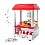 Trintion Mini Claw Candy/Sweet Grabber Machine for Kids Party Arcade Machine for Chocolate Small Toys Treats Claw Machine Game Prize Sweet Dispenser Grab Machine Coins Included (30.5cm x 22cm x 17cm)