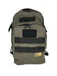 Atlas 46 AIMS 55L Tool Backpack, 11 Slots, Beaver Tail Front Pocket, Cinch Straps, Padded Back, Removable Shoulder Pads, Large Compartments - Berry Compliant - Made in the USA, Dark Gray Green and