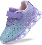 SINOSKY Toddler Girls Led Shoes Kid