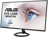 ASUS 27” 1080P Monitor (VZ27EHE) - Full HD, IPS, 75Hz, 1ms, Adaptive-Sync/FreeSync, Low Blue Light, Flicker Free, Ultra-Slim, VESA Mountable, Frameless, HDMI, VGA, BLACK, 14"x24.1"x1.5"