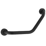 HONPHIER Bath Grab Bar Sturdy Bathroom Balance Bar Stainless Steel Shower Safety Handle Safety Hand Rail Support for Bathtub, Toilet, Bathroom, Kitchen, Stairway Handrail, Outdoor, Black