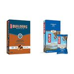 CLIF BUILDERS Protein Bars (Chocolate Peanut Butter) + CLIF BAR Energy Bars (Chocolate Chip) | 24 Count Bundle