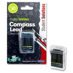 Premier Stationery W2112555 2 x 20 mm Student Solutions Compass - Black (Pack of 50)