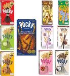 Pocky Chocolate Biscuit Sticks Set of 10 Flavour Variety Pack (Pack of 10)