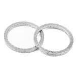 Mofun Exhaust Gasket Kit Exhaust Flange Compatible with Harley Big Twin Sportster Touring Softail Dyna 1984-2023,Steel Mesh Style