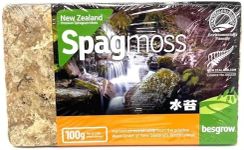 Spagmoss TM Premium New Zealand Sphagnum Moss 100 Grams Brick (8 Liters)