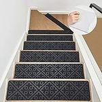 Stair Treads Carpet Non Slip Indoor Set of 13 Carpet Stair Treads 8" X 32" Stair Rugs Mats Runners Safety Slip Resistant for Kids, Elders and Dogs