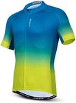 Men's Cycling Jersey Bike Short Sleeve Shirt Tops Gradient Colorful S-3XL, Cf0408-sj, Medium