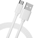 pluX Micro USB Cable 2M, Android Charging Cable, Micro Charging Cable Compatible with PS4 Controller, Samsung Galaxy J5,J7, S7, S7 Edge, S5,S6, Kindle Fire, Fire HD Tablet, HTC, LG, Motorola - White