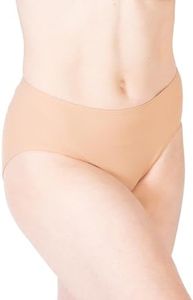 Body Wrappers 264 Womens' Under Wraps Microfiber Bikini cut Brief (L, Nude)