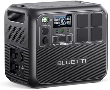BLUETTI Portable Power Station AC200L, 2048Wh LiFePO4 Battery Backup, Expandable to 8192Wh w/ 4 2400W AC Outlets (3600W Power Lifting), Solar Generator for Camping, Home Use, Emergency