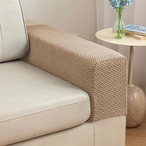 Yoovat Magic Sofa Arm Covers Recliner Couch Armrest Covers Chair Arm Covers Protectors (Texture-Light Coffee,Large (Set of 2))