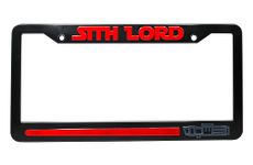 LP Frameworks Sith Lord 3D Raised License Plate Frame | 1 Pack Car License Plate Cover | Universal US Car Black License Plate Holder | Auto Accessories (Car, Truck and SUV)