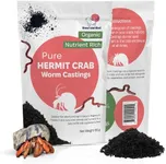 Snout and Shell Organic Pet Hermit Crab Greensand Food Supplement & Worm Castings (Worm Castings) 85 Grams