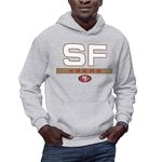 Hybrid Sports NFL - San Francisco 49ers - City Block - Men's and Women's Pullover Hoodie Fleece Sweatshirt - Size Small