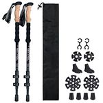 Proberos® 49" Trekking Pole for Men Women, Collapsible Ultralight Travel Trekking Sticks for Hiking Climbing Skiing Travel Essentials with Storage Bag