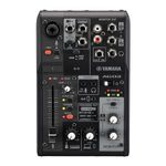 Yamaha AG03 MK2 Black 3-Channel Live Streaming Loopback Mixer/USB Interface