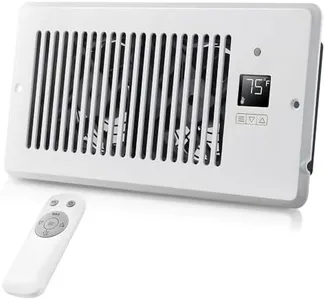 XTOP Window Register Booster Vent Fan For 4" x 10" Register Hole, Vent Booster Fan with LCD display & Thermostat,11-Speeds Household Ventilation Fans with Remote,Air Vents Fans Booster for Room, Home