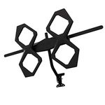 GE Quadcore Outdoor TV Antenna, Supports 4K 1080p UHF VHF Digital HD, Long Range, Weatherproof Four Diamond Design, NextGen TV ATSC3.0, J-Mount Included, 48896