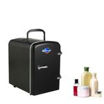 ROCKWELL 4L Portable Fridge, Cooler/Warmer for Car & Home, Suitable for Cosmetics, Skincare, Beverages, Food and Medicine, Thermoelectric Cooler & Warmer 220V AC/12V DC – Black