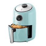 Dash Compact Air Fryer 1.2 L Electric Oven Cooker with Temperature Control, Fry Basket, Recipe Guide, Auto Shut off - Aqua