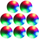 BSMEAN 8Pcs Inline Skate Wheels with 16 Bearings LED Light Up Skate Wheels Replacement Wheel 68mm/70mm/72mm/76mm Inline Roller for Kids & Adults