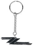 Zz Top Keyring Keychain Twin Z's Band Logo New Official Metal Size One Size Silver