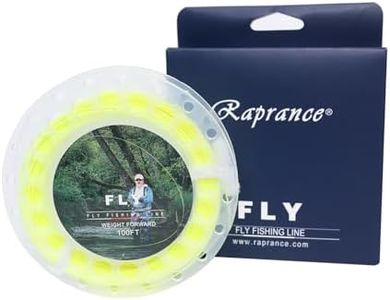 Floating Fly Fishing Line with 2 Welded Loops, Weight Forward Floating Fly Line, 100FT，3F Freshwater Saltwater Fly Fishing Line(Fluo Yellow)