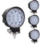 4PCS 42W LED Work Lights for Truck, Led Light Pods, 4.5Inch Spot Flood Round Lights Off-Road Lights Led Lights Fit for Trucks Off-Road Vehicle ATV SUV UTV 4WD Boat Tractor