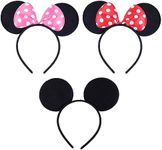 CORTNEY 3 Pcs Mickey Mouse Ears, Bl