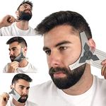 Grow A Beard Beard Shaping Tool Template Men - Premium & Friendly Gift Package - Best Facial Hair Shaper Instrument Ever Created - Great All Kind Beards & Shape Style - Perfects Lines Awesome Beards