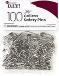 Cousin DIY 3/4 inch Safety Pins Nickel 100pc, Silver