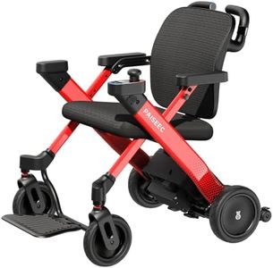 Electric Wheelchair for Adults, Foldable Motorized Transport Wheelchair Walker 3-in-1, 360W Motor, 265 lbs Capacity, Lightweight and Airline Approved