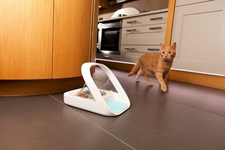 SureFeed Microchip Pet Feeder – Automatic Food Dispenser, White
