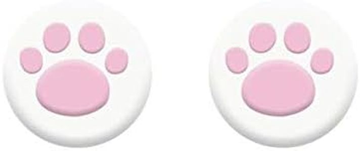 2PCS Thumb Stick Grips Cap Cover Joystick Grip Caps Replacement for PS5 PS4 Xbox one Xbox 360 Wii U NS Pro Cat Paw Cute Pink