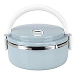 Thermal Lunch Containers for Hot Food, Lunch Box Kids Food Storage Container Lunch Box Portable Stainless Steel Blue Thermal Insulated Rice Noddles Lunch Box Food Container (Monolayer)