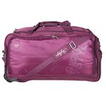 Skybags Polyester Solid Pattern Casper Trolley Duffle Bag 67 Orchid (Purple, Medium), 34.5 cm