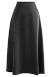 JANAK Floor length 40 inch silk skirt 620 (BLACK)