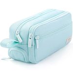 HVOMO Large Pencil Case High Capacity Holder Box Storage bag Desk Organizer Marker Pouch Pen For Middle School Office College Adult Girl and Boy(Green)