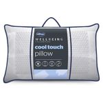 Silentnight Wellbeing Collection Cool Touch Pillow 2 Pack Luxury Cooling Gel Pillow Stay Cool At Night Prevent Overheating For Side Back Sleepers - Medium Support Bed Two Pillows