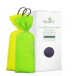 DealFry® Original Camphor Giant Potli, Aqua Fresh Kapoor Potli Pouch for Home, Office, Car, and Air Freshener & Mosquito Repellent, 2MIX-5 (Pack-2)