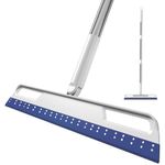 Multifunction Magic Broom, Extended Indoor Broom Detachable,3-in-1 Sweeper Removing Dust Liquid Hair, Adjustable Floor Squeegee, Pet Hair Remover Helio Magic Broom as seen on tv (Blue)