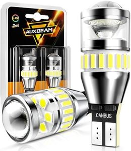 Auxbeam 912 921 LED Bulb for Backup Reverse Light Bulbs, 4000 Lumens 400% Brighter Super Bright Canbus Error Free 906 904 922 W16W T15 LED Bulbs with Double Projectors, 6500K White, Pack of 2