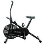 Sparnod Fitness SAB-06 Upright Air Bike Exercise Cycle for Home Gym - Adjustable Resistance, Height Adjustable Seat, Maximum User Weight - 120 kg