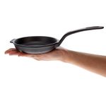 Victoria 4-Inch Cast-Iron Skillet, Pre-Seasoned Cast-Iron Frying Pan with Long Handle, Made in Colombia
